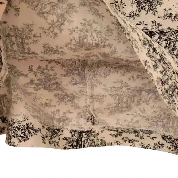 Gap Women's White & Black Floral Cotton/Spandex Straight Pencil Skirt - Picture 5 of 9